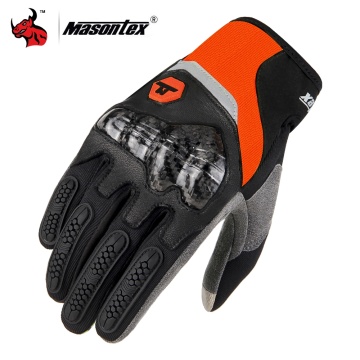 Masontex Motorcycle Gloves Carbon Fiber Material Moto Motocross Glove Summer Breathable Motorbike Touch Screen Gloves