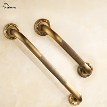 Bathroom Bathrtub Toilet Handrail Grab Bar Brass Carved 30/40/50cm Shower Safety Support Handle Bathroom Accesssories