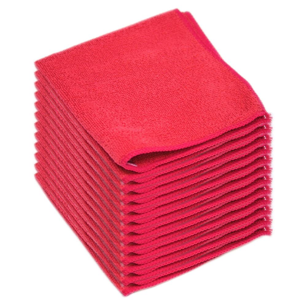 MONGKA Microfiber Cleaning Cloth Towel Absorbent No Scratch Polishing Detailing Rags.11.5x11.5inches