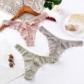 Sexy Underwear Women Panties G string Thong Pack Seamless Lace Panties Solid Color Transparent Underwear Lingerie Women Tangas