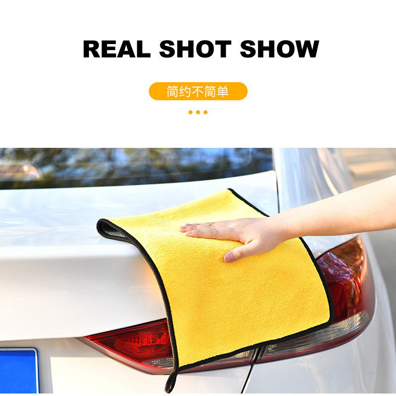 5pcs Car Detailing Microfiber Towel Coral Fleece Absorbent Car Wash Towel Multifunctional Cleaning Towel Suitable for Auto