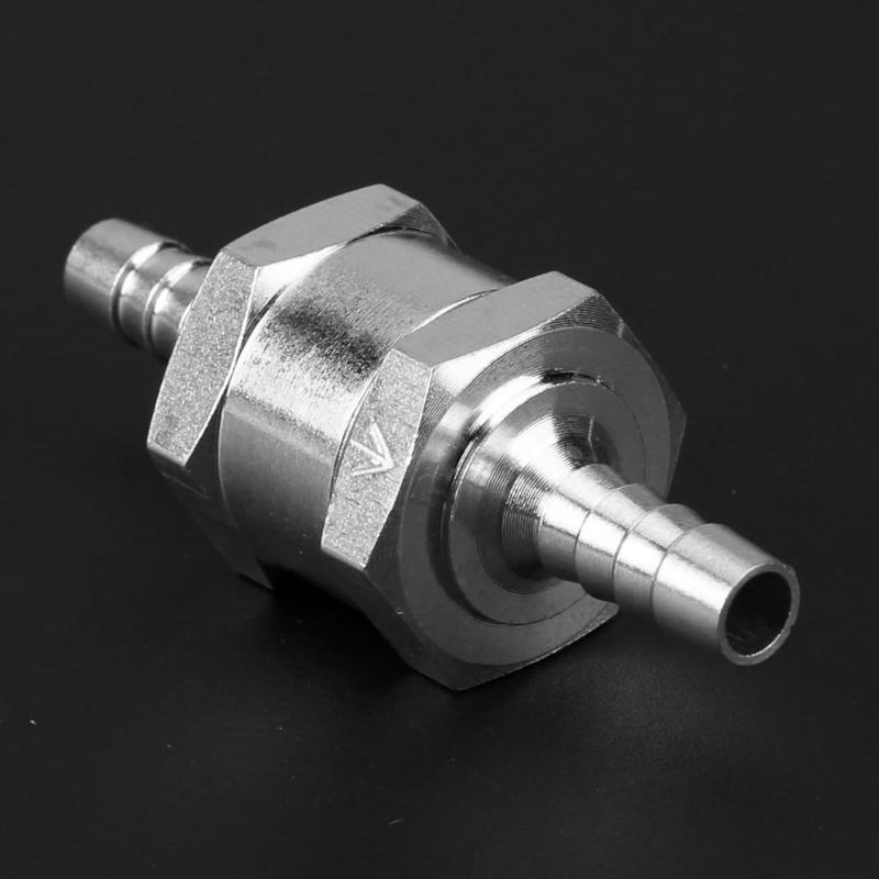 6/8/10/12mm Aluminum Auto Car Fuel Non Return Check Valve One Way Petrol Diesel For Car Ship Motorcycle Fuel Systems