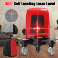 Jiguoor Red 3 Line 3 Point Working Outdoor Laser Level Tools AK455 Quality 360 degree Rotating Self Leveling Cross Laser Level