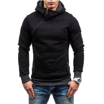 MRMT 2021 Brand Autumn Men's Hoodies Sweatshirts New Slim and Thick Pullover for Male Diagonal Zipper Hoodie Sweatshirt