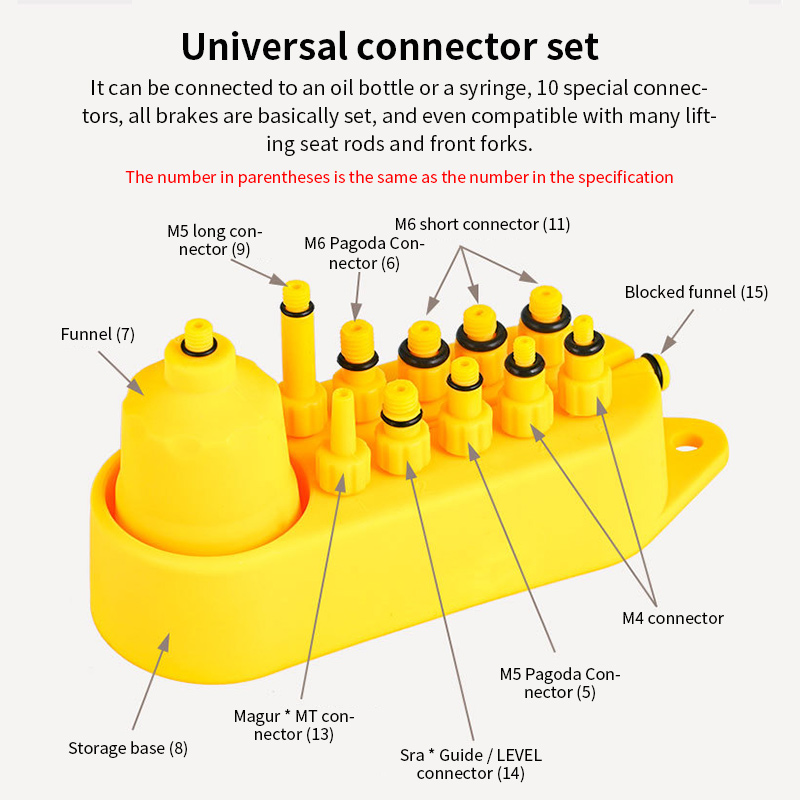 Universal Bicycle Hydraulic Disc Brake Oil Bleed kit For Shimano Magura Hope Tektro Sram Avid Mula Hayes Bike Brake Repair Tools