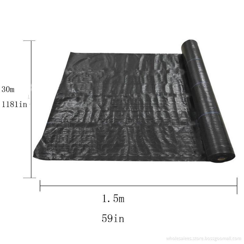 Decorative Flowers & Wreaths Garden Black Control Fabric For Plant Anti Grass Agricultural Mulch Cloth Greenhouse Weeding Mat Water Per