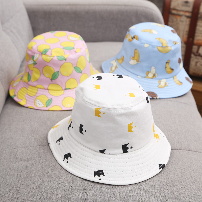 Summer Baby Sun Hat Children Outdoor Anti UV Protection Beach Caps Fishing Bucket Hats Kids Boy Girl Cartoon Fisherman Hat