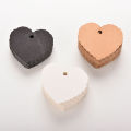 100 Pcs/lot Mini Kraft Paper Heart Greeting Cards Wedding Party Gift Card Label Blank Luggage Tags