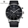 PAGANI DESIGN 2720 Mens Watches Luxury Waterproof 30M Genuine Leather Japanese VK67 Movement Quartz Watch Relogio Masculino