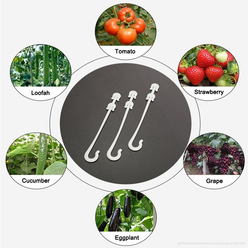 New 50 Pcs Agricultural Ear Hook Farming Tomatoes Greenhouse Clamp Fruit Vegetable Fix