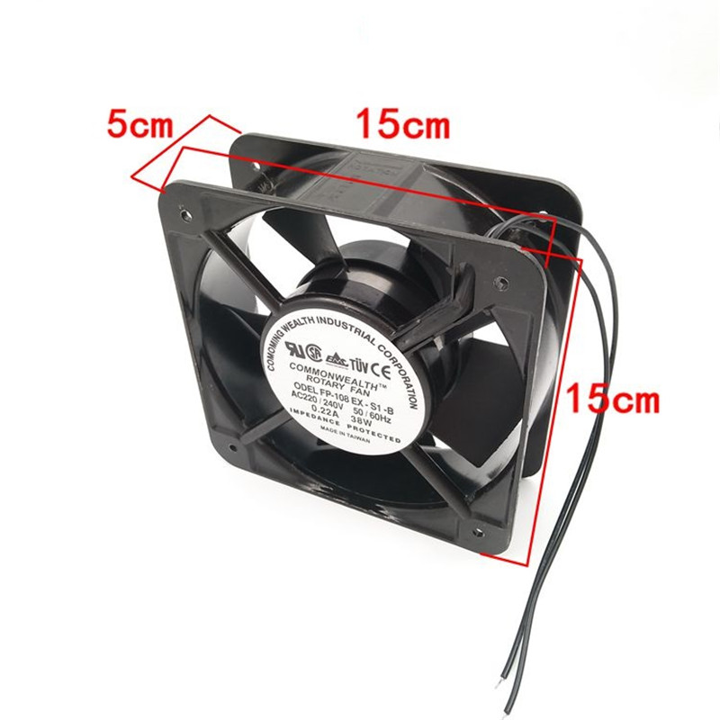 Blowers FP-108EX-S1-B 150*150*50mm 50/60HZ AC 220V 38W industiral fan Double ball bearing electrical cabinet cooling fan