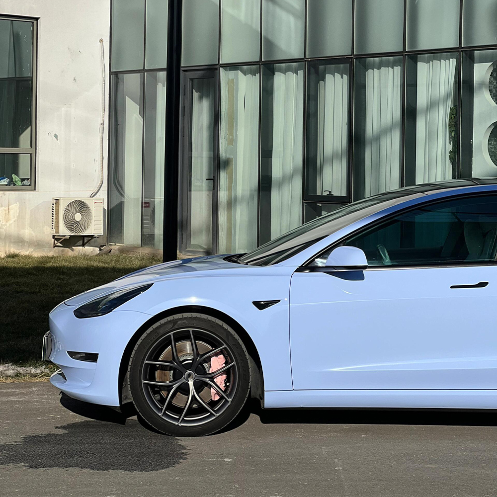 Mist Blue Wrap For Car