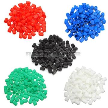 100 pcs Car Tyre Valve Dust Caps Dome Shape Wheel Stem Valve Truck Bike Bicycle Tyre Caps Car Tire Valve Plastic Cap