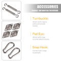 Shade Sail Accessories 304 Stainless Steel Sun Shade Sail Fixing Hardware Accessories for Rectangle Square Shelter Shade Cloth