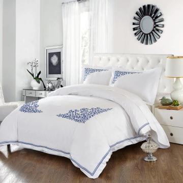 White Satin cotton hotel bed sheet