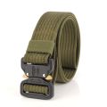 Military Equipment Solid Belt Men Tactical Designer Belts Nylon Strap Canvas Metal Buckle Waist Support Waist Belt