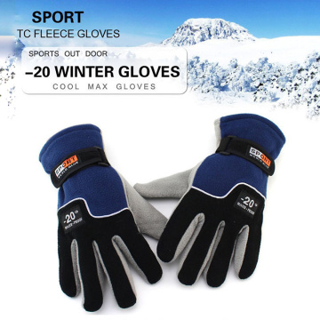 Men's Winter Gloves Warm Sports Driving Ski Bicycle Cycling Gloves Full Finger Anti-Slip Shooting Camping Motor Hiking Gloves