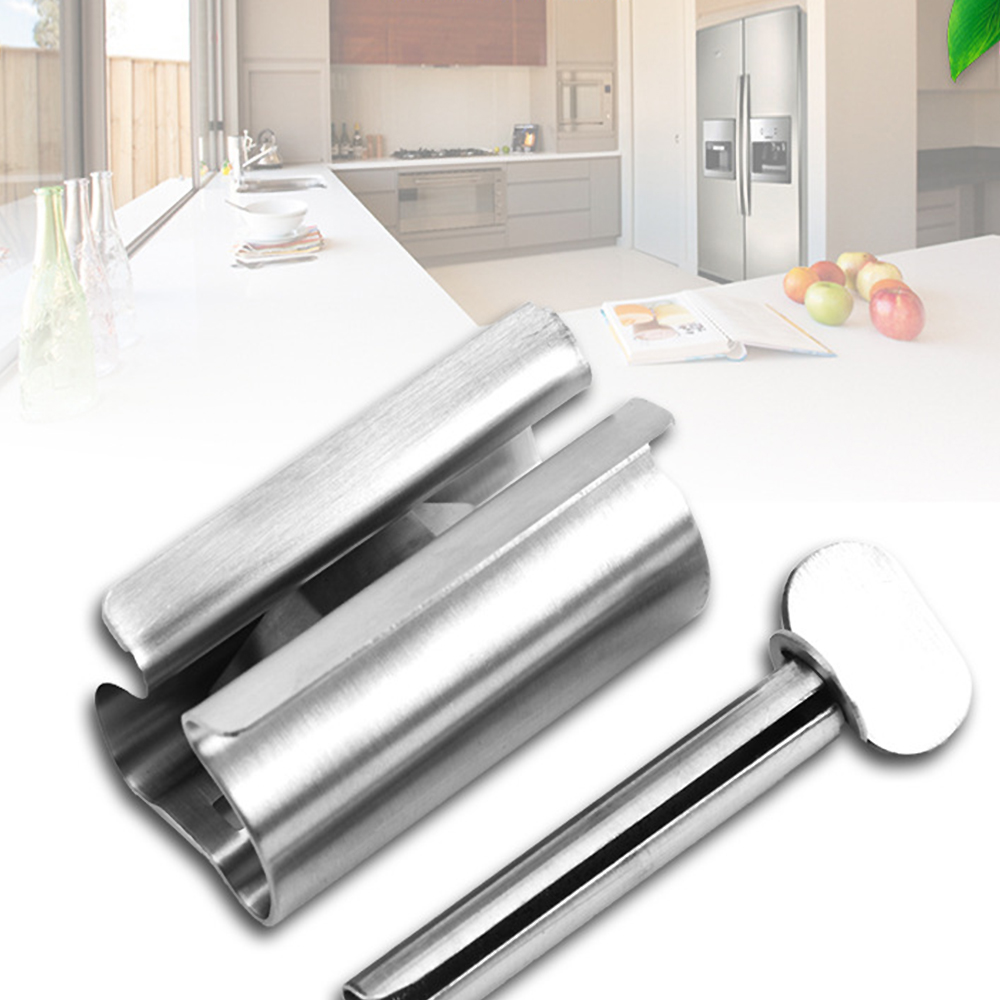 Multifunctional Bathroom Stainless Steel Cream Tube Squeezing Dispenser Rolling Tube Squeezer Toothpaste Dispenser 3