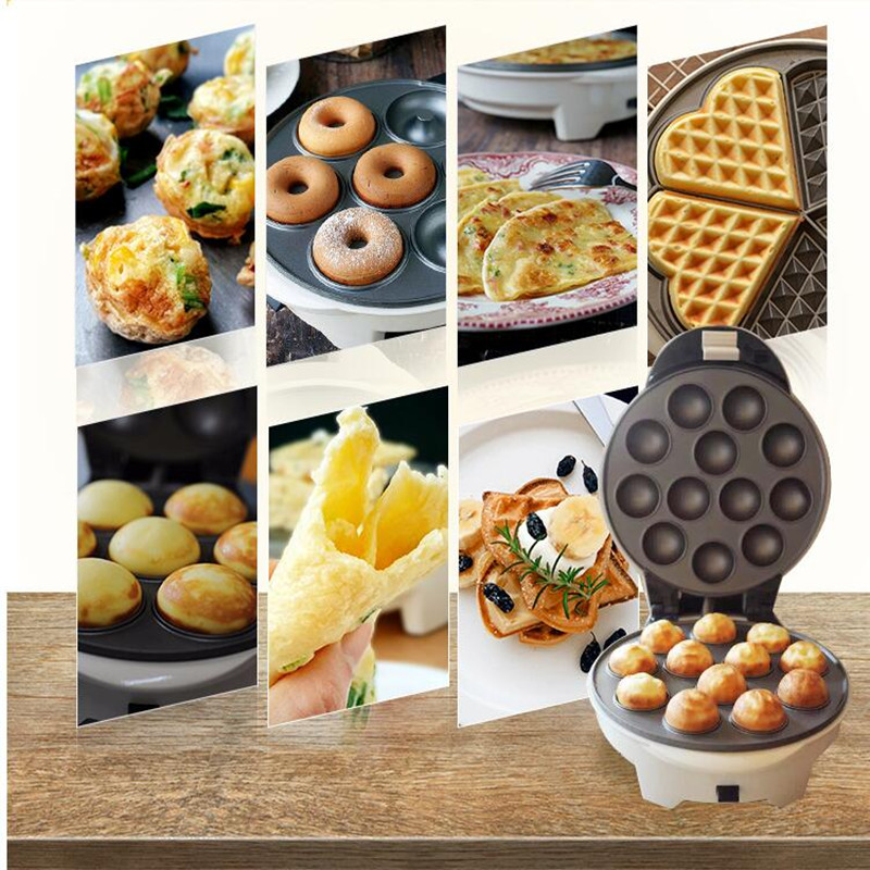 220V DIY Multifunctional Household Electric Waffle Maker Egg Ball Maker Muffin Machine Maker For Breakfast EU/AU/UK