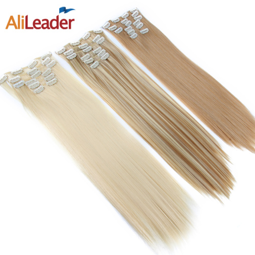 Silky Straight Synthetic 16 Clips In Hair Extensions Supplier, Supply Various Silky Straight Synthetic 16 Clips In Hair Extensions of High Quality