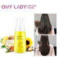 OMY LADY Anti Hair Loss Hair Growth Spray +Ginger Anti Hair Loss Shampoo +60ML Natural Hair Essential Oil+shampoo brush