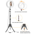 Video Light Dimmable LED Ring Light ring lamp Photography Light with Phone Clip Holder tripod stand for Youtube Makeup Selfie