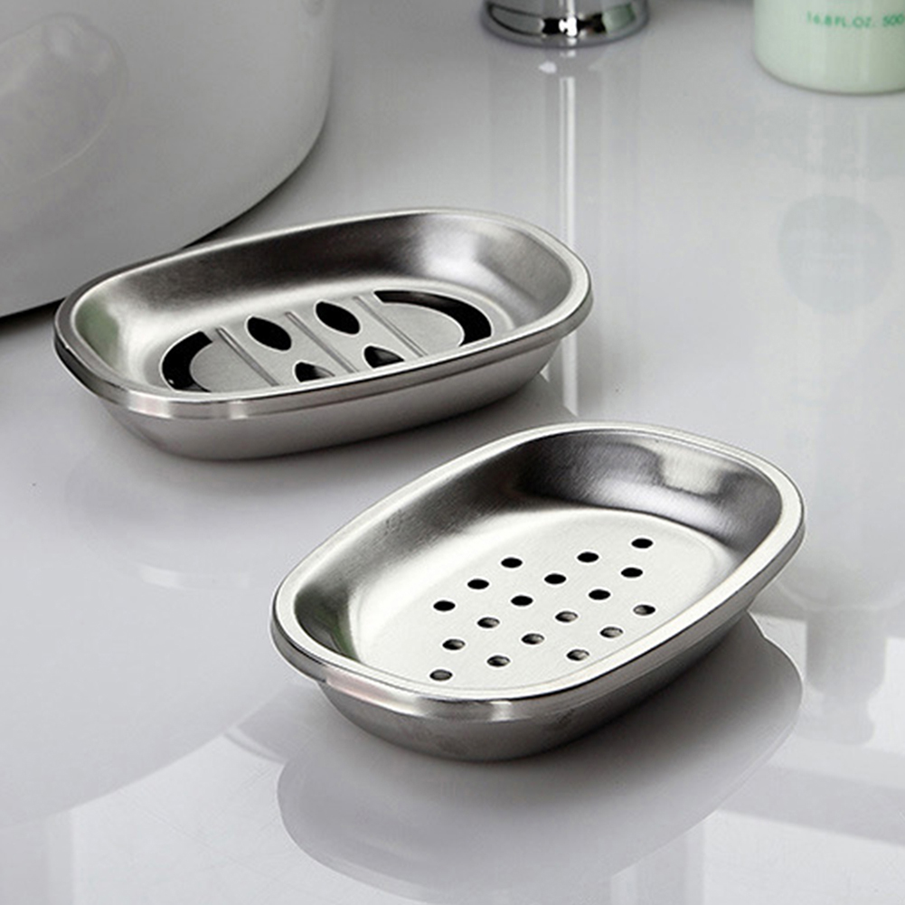 Soap Container Stainless Steel Soap Case Holder Soap Container for Bathroom Kitchen Use Portable Shower Soap Box