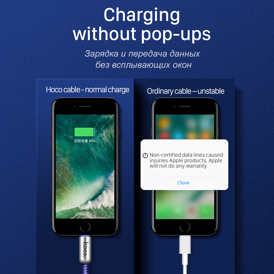 HOCO 2.4A Zinc Alloy 90 Degree USB Cable for Apple iPhone 116 7 plus 8 X Xs Max XR Fast Charging Original Charger Wire Data Sync