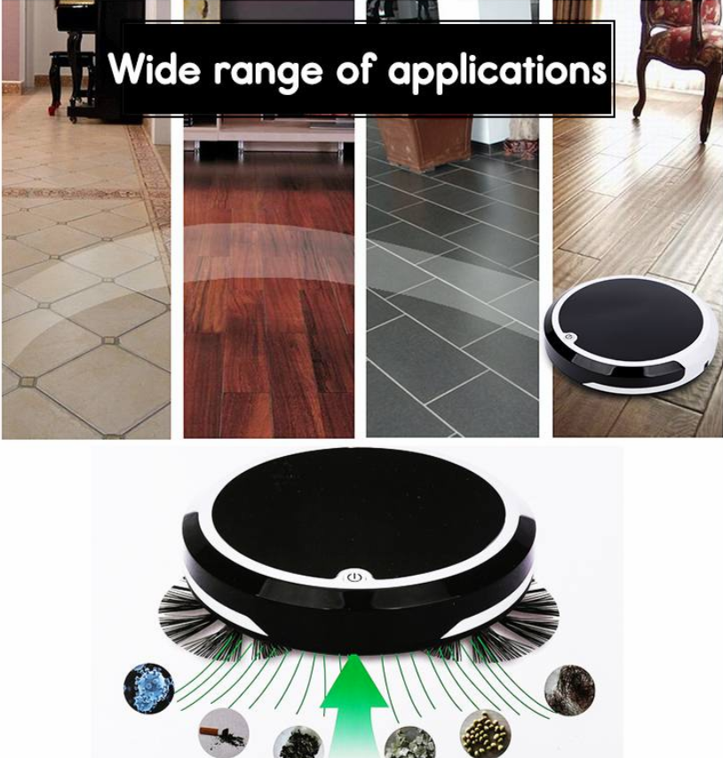 Home 4 in 1 Rechargeable Auto Cleaning Robot Smart Sweeping Robot Dirt Dust Hair Automatic Cleaner For Electric Vacuum Cleaners