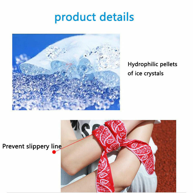 100*5cm Sport Ice Towel 5 Colors Utility Enduring Instant Cooling Face Towel Heat Relief Reusable Chill Cool Towels