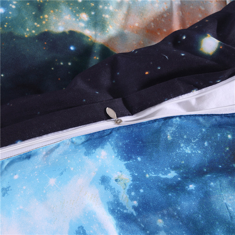 3D galaxy bed set single double bed Queen Double Twin Single Duvet Cover Set