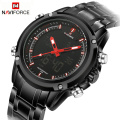 NAVIFORCE Watch Men Top Brand Luxury Digital Analog Sport Wristwatch Military Stainless Steel Male Clock Relogio Masculino 2019