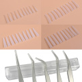 10Pcs Grafting Eyelashes Tweezers 4 Styles Eyelashes Auxiliary Tools Silicone Covers Tips Tweezers Protect Case