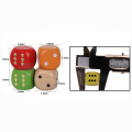 10 pcs/set 16mm Point Cubes Round Coener Dice Set Wooden 6 Sided Colorful Point Dice Board Game Accessory
