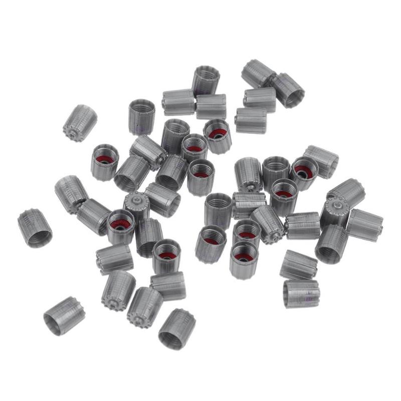 50Pcs Plastic TPMS Tire Valve Stem Air Cap Car Wheel Tyre Valve Airtight Cover Truck Motorcycle Bicycle Auto Accessories