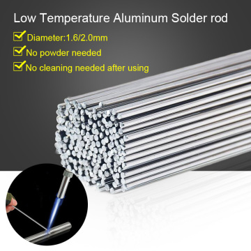 Low Temperature Aluminum Welding Rods Weld Bars Cored Wire 1.6/2MM Rod Solder For Soldering Aluminum No Need Solder Powder 10PCS