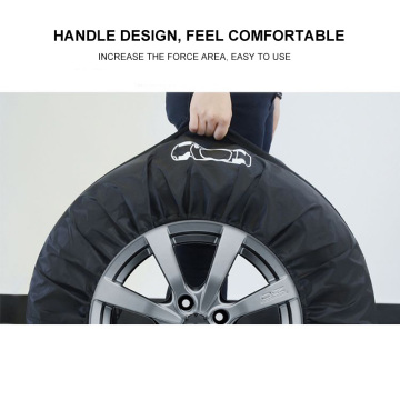 4Pcs Spare Tire Cover Case Polyester Car Tire Storage Bags Auto Tyre Accessories Portable Vehicle Wheel Protector Durable New