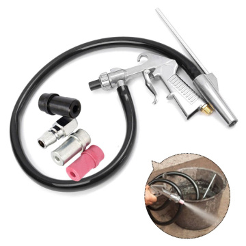 7Pcs Air Sand Blasting Gun Kit Sandblasting Blast Gun Derusting Tool Kit with Nozzles Connector Tube Spray Gun Sandblaster Kit