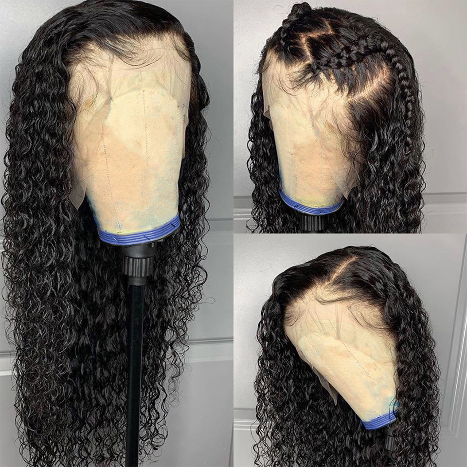 Glueless Lace Front Human Hair Wigs Curly Lace Frontal Wig 13x4 Brazilian Lace Wig With Baby Hair Deep Wave Wigs For Black Women