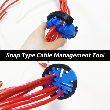 Snap-on network cable management tool network cabinet computer room cable manager network cable comb support 24 lines