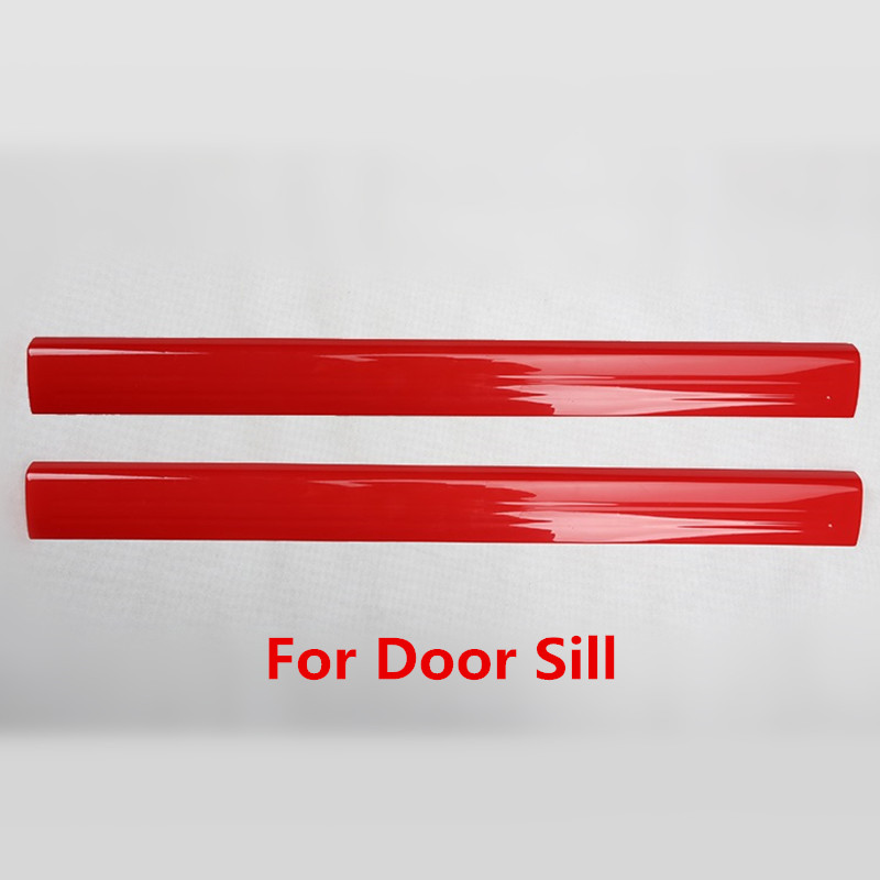 Red Car Interior Center Console Door Sill Moulding Trim for Volkswagen Beetle 2003 2004 2005 2006 2007 2008 2009 2010 2011 2012