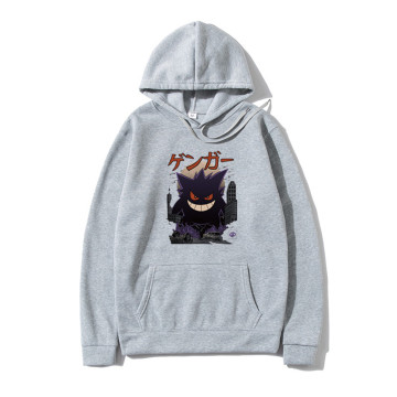 Men Hoodies Sweatshirts Gengar Kaiju man hoodies Harajuku Pokemon Fashion Men's Tops Pullover Hip Hop Japan Streetwear sudaderas