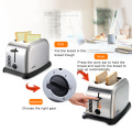 220V Toaster Automatic Baking Bread Maker Breakfast Machine of Bread 6 Levels of Tanning Removable Crumb Tray