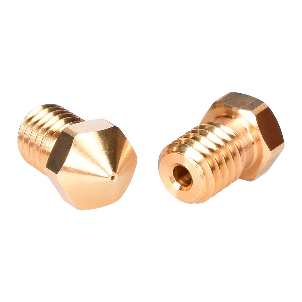 BIGTREETECH Hig Quality V6 Brass Nozzles 1.75 Filament 0.2 0.4mm 0.6 mm Nozzle For CR10 J heat hotend Extruder Copper 3D printer