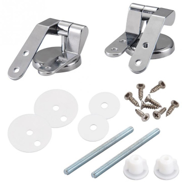 Toilet Lid Hinge Solid Toilet Seat Zinc Alloy Fixture Bracket Bathroom Hotel Toilet Cover Accessory Toilet Lid Hinge Home Tools