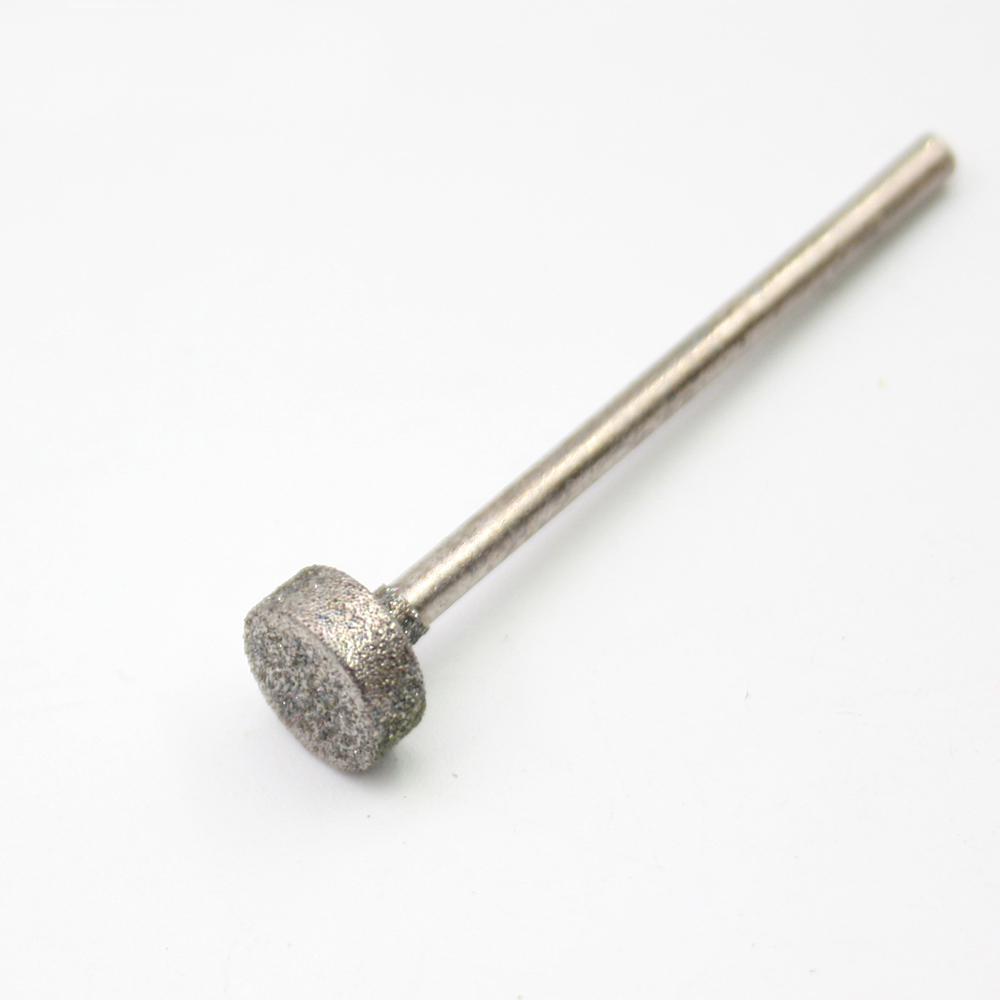 2.35mm shank Fine grade E-Type Flat end Diamond abrasive bits jade grinding burr teeth dental machine abrasives 3/4/5/6/8mm