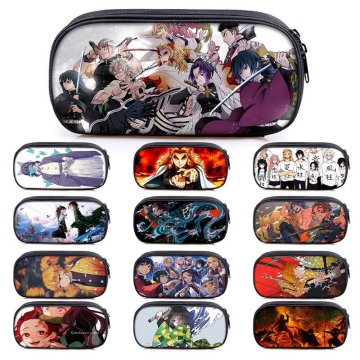 Anime Demon Slayer: Kimetsu No Yaiba Kamado Nezuko Pencilcase Pen Marker Bag Storage Pouch Student Stationery