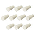 8-12mm Beige Drilled Silicone Stopper Plugs for Flask Test Tube Stopper 10pcs