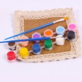 12 Colors Acrylic Paint WaterBrush Pigment Set for Clothing Textile Fabric Hand Painted Wall Plaster Painting Drawing For Kids