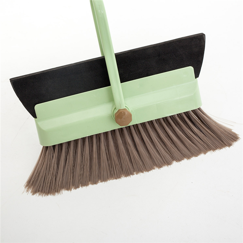 2-In-1 Broom Wiper Set Practical Foldable Soft Hair Broom Dustless Useful Multifunction Dustpan Creative Household Sweeping Tool